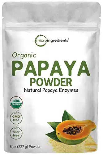 Organic Papaya Powder, 8oz | 100% Natural Fruit Powder