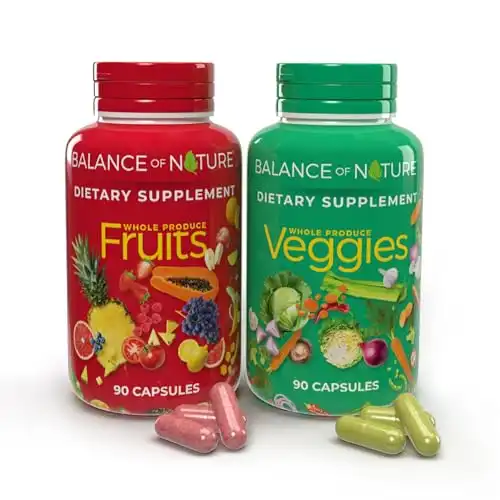 Balance of Nature Fruits and Veggies - Whole Food Supplement with Superfood Fruits and Vegetables