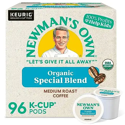 Newman's Own Organics Special Blend Keurig Single-Serve K-Cup Pods, Medium Roast Coffee, 96 Count